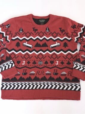 Twin Peaks Midnight Hour 2017 Black Lodge Red Sweater David Lynch Extra Large XL